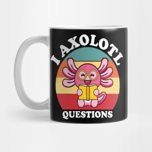 i Axolotl Question Retro Vintage 90s Axolotl Mug